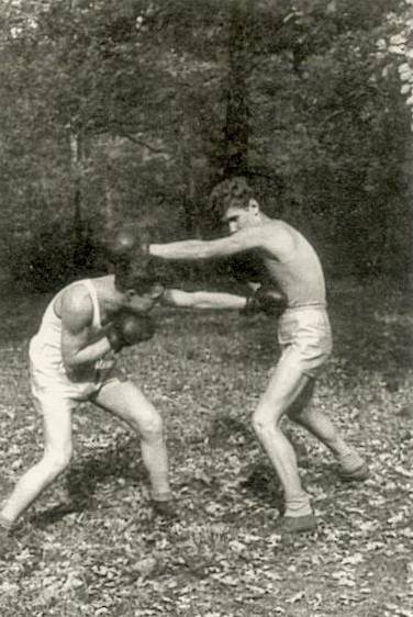 Sparing Wacława Marażewskiego i Jana Szczepańskiego - Spała 1957 r.